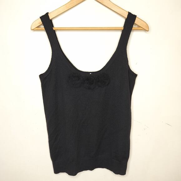 J.CREW Tops - J. Crew Black Merino Wool Sweater Tank